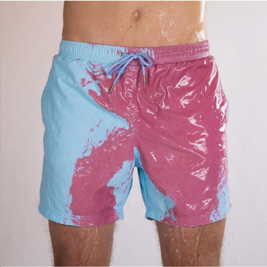 Discoloration Swimming Beach Shorts