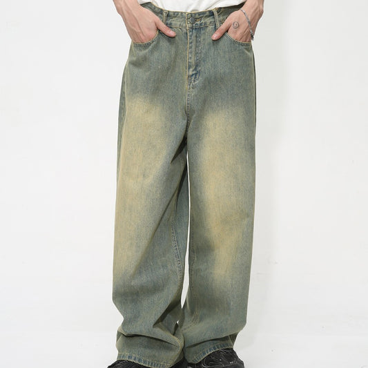 Men's Basic Straight Loose Jeans