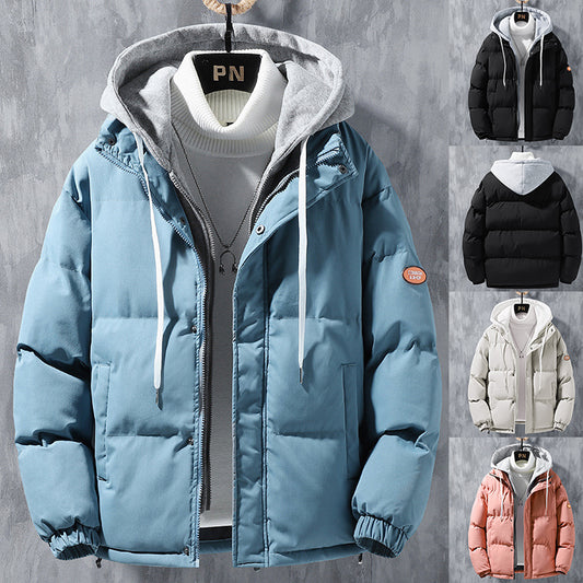 Fashion Hooded Jacket Solid Leisure